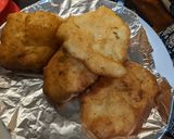 A picture of step 9 of Bhatura - puffed fried bread.