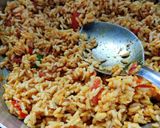 A picture of step 3 of Puffed rice upma.