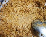 A picture of step 3 of Cashew wheat halwa.
