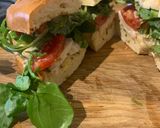 A picture of step 4 of “It’s All About the Mayo” Bagel.