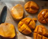 A picture of step 2 of Alphonso mango sooji dry fruits cake.