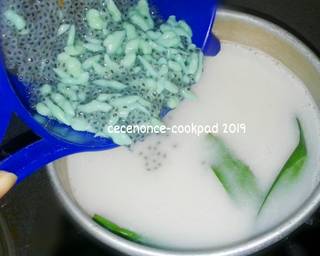 Puding Cendol Selasih - Step 2