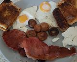 A picture of step 1 of Late Breakfast and Brunch time so had this for Lunch 💙.