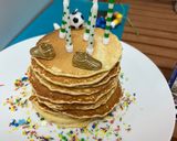 Foto del paso 7 de la receta: Tortitas americanas ¡auténticas! para desayuno cumple 5 Mateo 🎂🥞⚽️