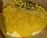 A picture of step 3 of Pithlu(Besan) Rice and Chaas.
