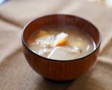 A picture of step 15 of TONJIRU (Pork Miso Soup).