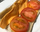Hình bước làm 2 của món Bánh Mì Double Cheese Siêu Nhanh Với Thịt Nguội