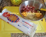 A picture of step 2 of Easter Monday Spaghetti Frittata.