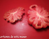 Foto del paso 4 de la receta: Tomate relleno de gambas y mozarella