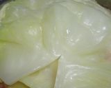 Töltött káposzta kapros-paradicsomos feltéttel, gluténmentesen recept fázis 6 fotója
