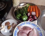 A picture of step 2 of Chicken Spring Rolls.