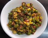 A picture of step 4 of Matar corn chaat.
