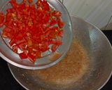 A picture of step 4 of Maharashtrian Sev bhaji.
