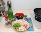 海鮮白醬pasta的食譜步驟1照片
