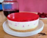 A picture of step 19 of No-Bake! Multi-Layered Roselle Peanut Cheesecake with a Sweet and Tart Flavor.
