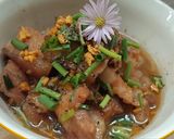 Hình bước làm 1 của món Bún đậu vét tủ lạnh