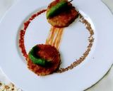 A picture of step 5 of Alo k kabab.