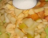 A picture of step 1 of Mix fruit chat basket.