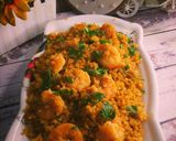 صورة لخطوة 2 من وصفة رز بالجمبري وسمك فيليه وشوربة خضار بالجمبري