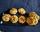 A picture of step 4 of Murmura Chikki.