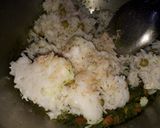 A picture of step 3 of Green Vegetables Pulao.