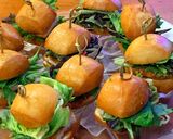 A picture of step 16 of Hong Kong burger.