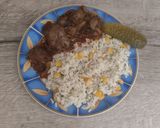 2042. sült csirkemáj 🌽 rizzsel ! recept fázis 5 fotója