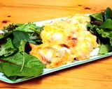 A picture of step 5 of Fish mix with sweet peppers in white sauce.