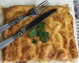 Foto del paso 5 de la receta Hojaldre de lacón, queso tierno y piña