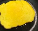 A picture of step 3 of Datemaki roll (Sweet rolled omlet).