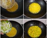 A picture of step 1 of Spring Onion Besan Sabji.