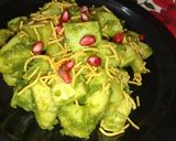 A picture of step 3 of Green chutney Aloo.