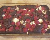Foto del paso 5 de la receta: Brownies cheesecake con frambuesas keto