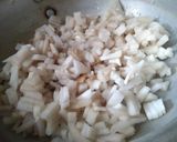A picture of step 3 of Banana stem fry (Thor ghonto).