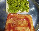 A picture of step 7 of Green peas sandwich.