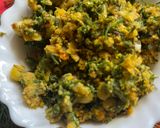 A picture of step 6 of Karnataka Style Palya or Shepu bhaji.