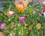 A picture of step 3 of Moringa salad.