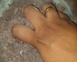 A picture of step 4 of Ragi idiyappam.