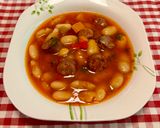 Φωτογραφία βήματος 4 της συνταγής Γίγαντες με βουβαλίσια λουκάνικα στην χύτρα