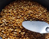 A picture of step 1 of Besan laddu.