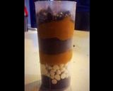 A picture of step 3 of Chococake in a glass! Or well known "chocotorta" argentina cake.