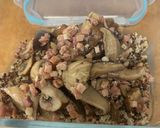Foto del paso 7 de la receta: Quinoa con Shiitake, Portobello y Taquitos de Jamón