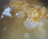 Gambar langkah 4 resipi Bubur Jagung Sagu.