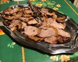 Une image de l'étape 9 de Gigot d'agneau mariné, ail fumé.