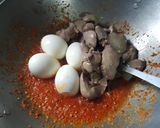 Foto langkah ke 2 dari resep Balado hati ayam telur.