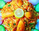 A picture of step 12 of Egg biryani.