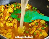 A picture of step 6 of Gobhi matar masala.
