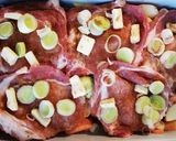 Karaj sült zöldségekkel recept fázis 2 fotója