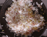 Foto del paso 2 de la receta: Arroz salteado con jamón y puerro