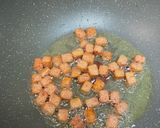 A picture of step 2 of Simple Korean Bibimbap with Eggs and Sausage.